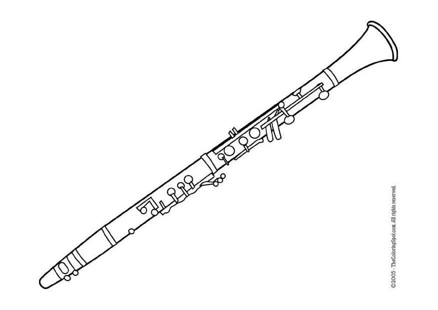 Dibujo para colorear Clarinete - Img 5951