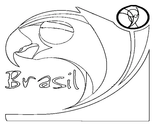 Dibujo para colorear Copa mundial de futbol 2014 : Loro 6