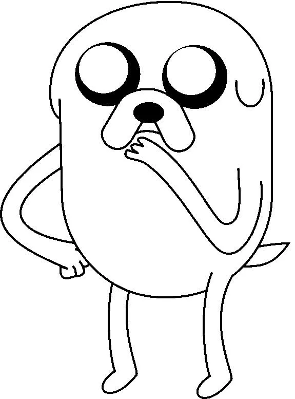 Dibujo para colorear Copa Toon : Adventure time: Jake 6