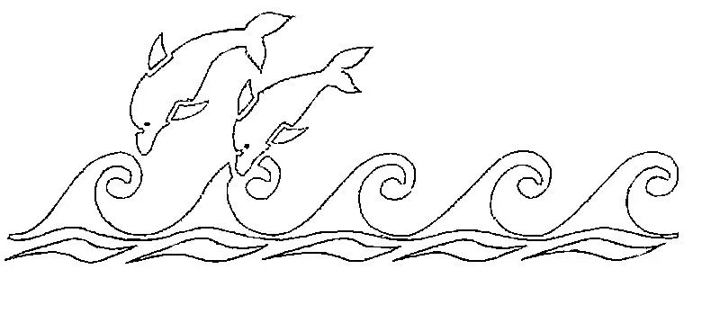 Dibujo para colorear Delfines