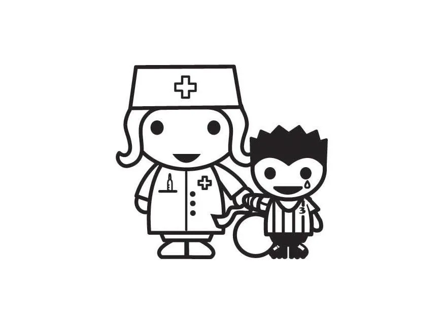 Dibujo para colorear derecho a la asistencia médica - Dibujos Para Imprimir  Gratis - Img 23403