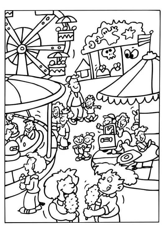 Dibujo para colorear Feria - Dibujos Para Imprimir Gratis - Img 6514