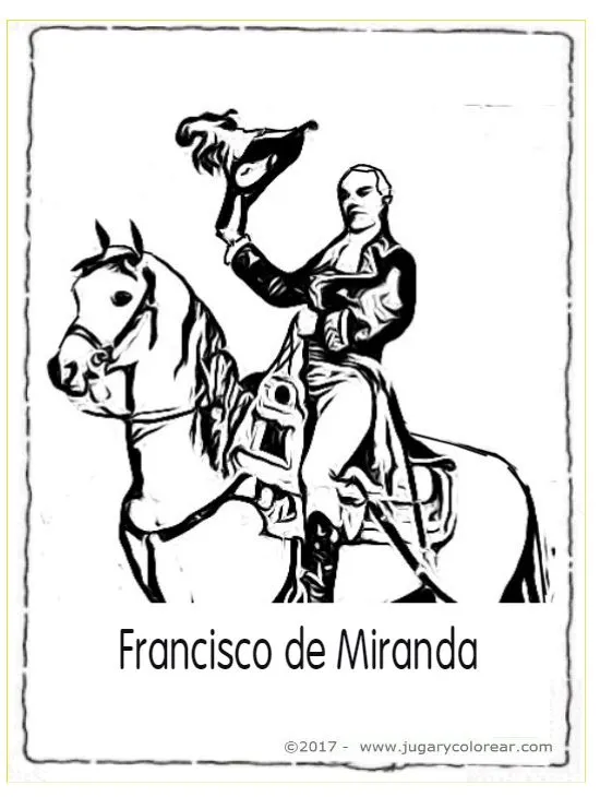 Dibujo para colorear de Francisco Miranda Rodríguez - Jugar y Colorear