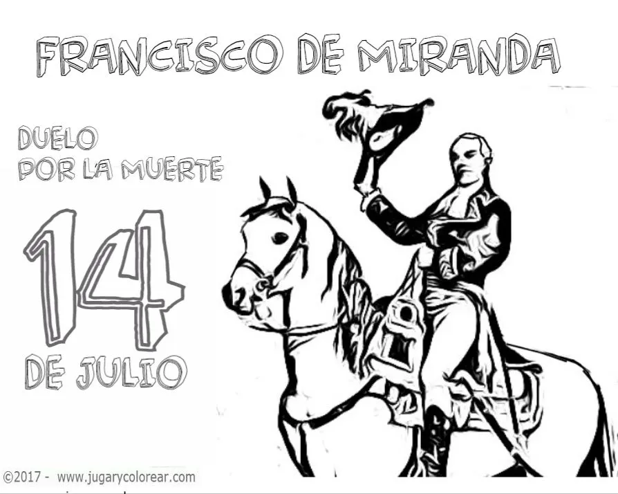 Dibujo para colorear de Francisco Miranda Rodríguez - Jugar y Colorear