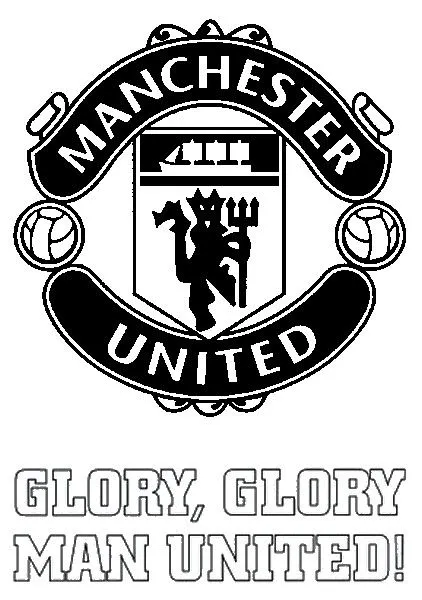 Dibujo para colorear Futbol : Manchester United 22