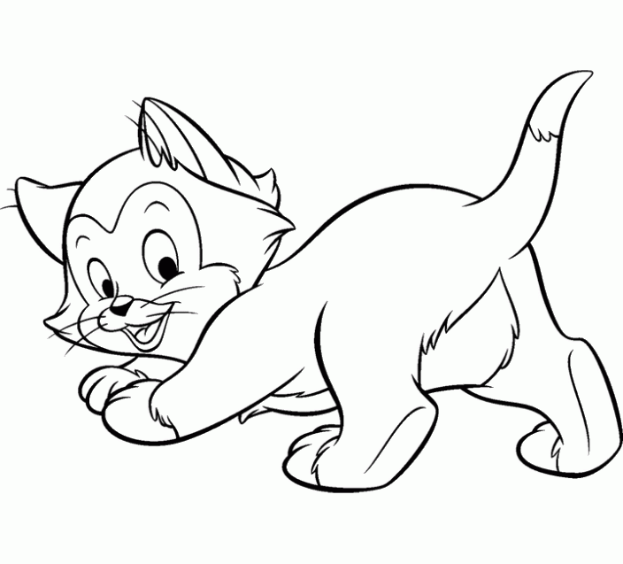 Dibujo para colorear Figaro Pinocho | Dibujos de Disney