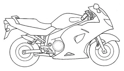 Dibujos para colorear de una moto - Imagui