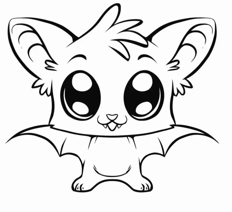 Dibujo para colorear de un murcielago | Bat coloring pages, Cartoon  coloring pages, Cute coloring pages