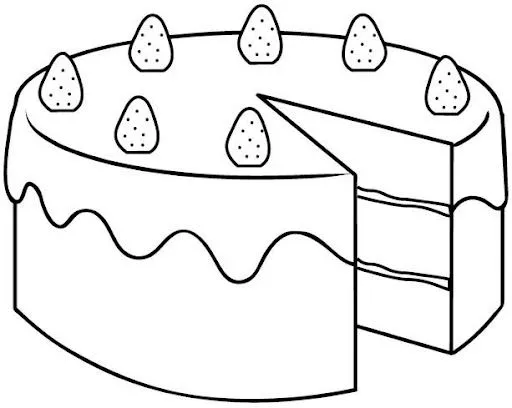 Pastelito para colorear - Imagui