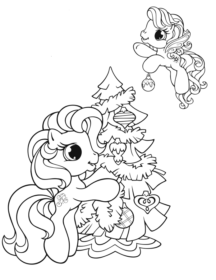 Dibujo para Colorear Mi pequeño Pony - Dibujos para Colorear e ...
