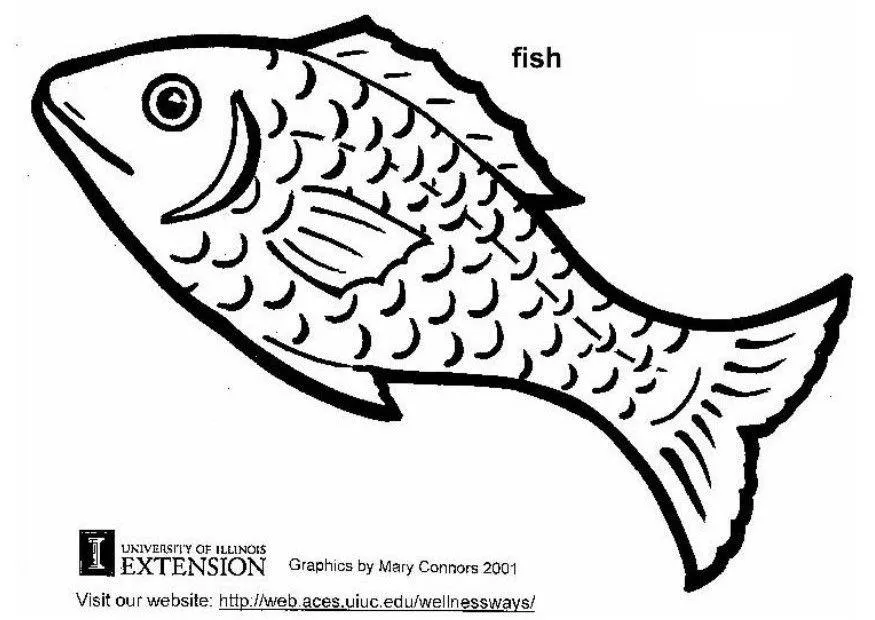 Dibujo para colorear Pescado - Dibujos Para Imprimir Gratis - Img 5803