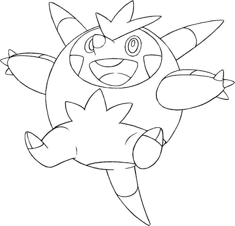 Dibujo para colorear Pokemon X Y  1