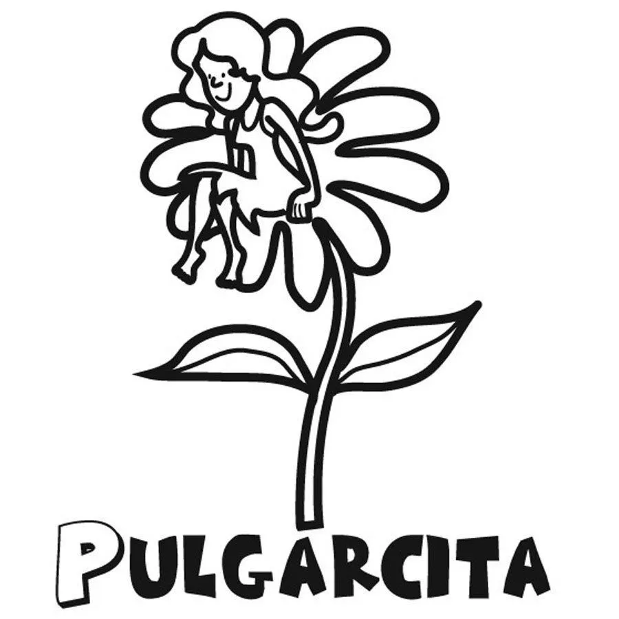 Dibujo para colorear de Pulgarcita