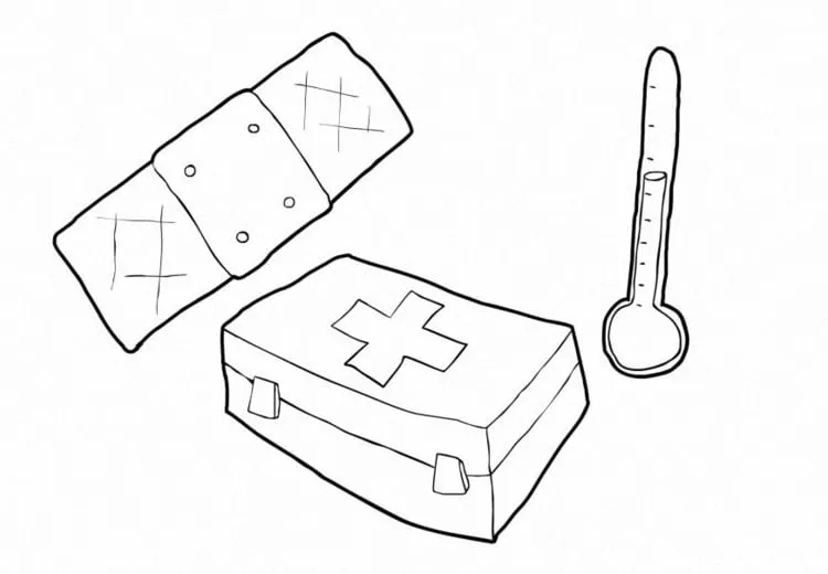 Dibujo para colorear Salud ' asistencia - Img 14738