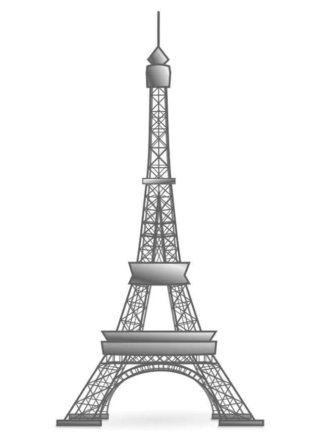 Dibujo para colorear Torre Eiffel - Francia - Img 22458