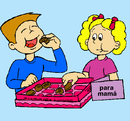 Imagenes de niños comiendo dibujo - Imagui