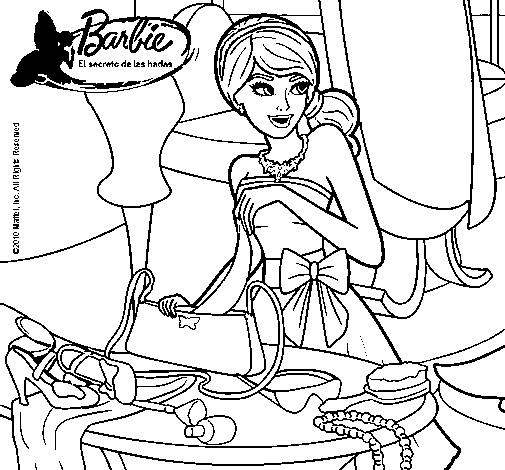 Dibujo de De compras para Colorear - Dibujos.net