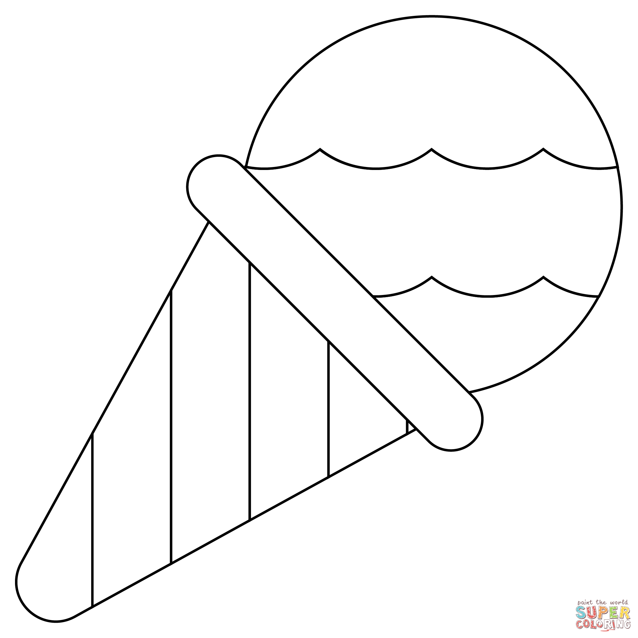 Dibujo de Cono de nieve para colorear | Dibujos para colorear imprimir  gratis