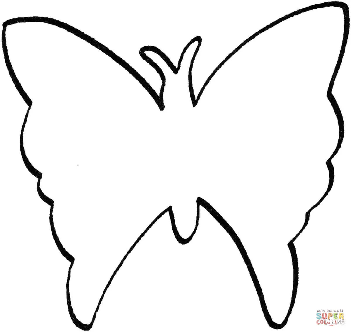 Dibujo de Contorno de una Mariposa para colorear | Dibujos para ...