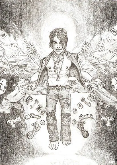 Dibujo - Criss Angel - Anime King God Anime