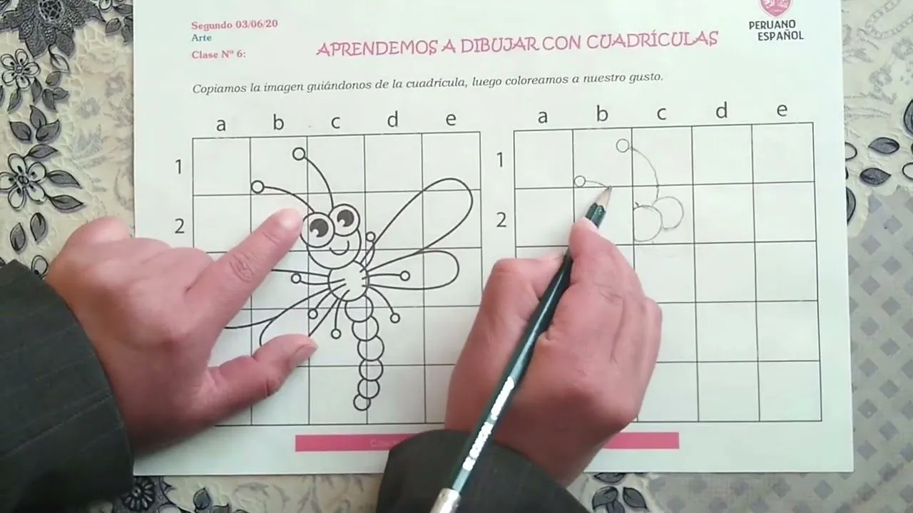 Dibujo en cuadrícula a escala natural - YouTube