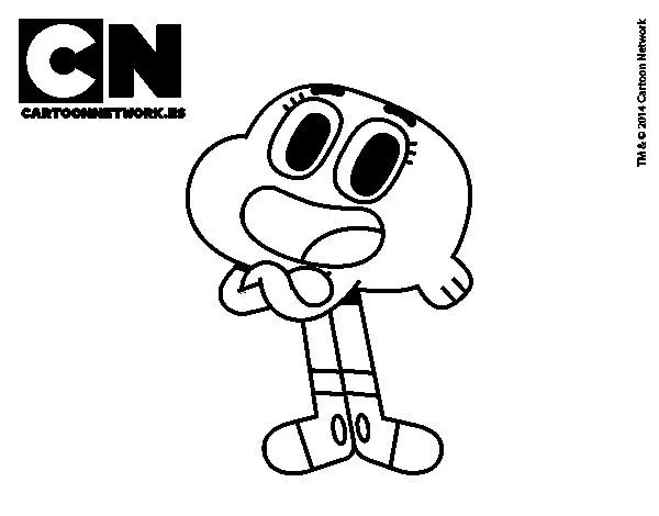 Dibujo de Darwin de Gumball para Colorear - Dibujos.net