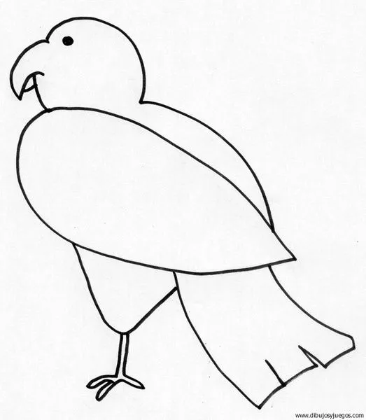 dibujo-de-aguila-008 | Dibujos y juegos, para pintar y colorear