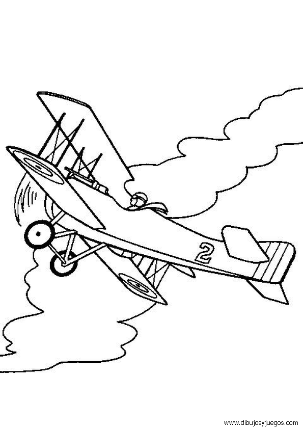 dibujo-de-aviones-antiguos-para-colorear-013 | Dibujos y juegos ...