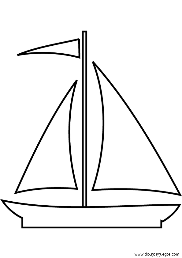 dibujo-de-barcos-con-velas-para-colorear-002 | Dibujos y juegos ...