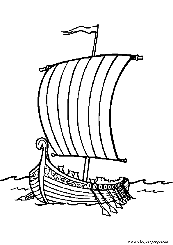 dibujo-de-barcos-con-velas-para-colorear-017 | Dibujos y juegos ...