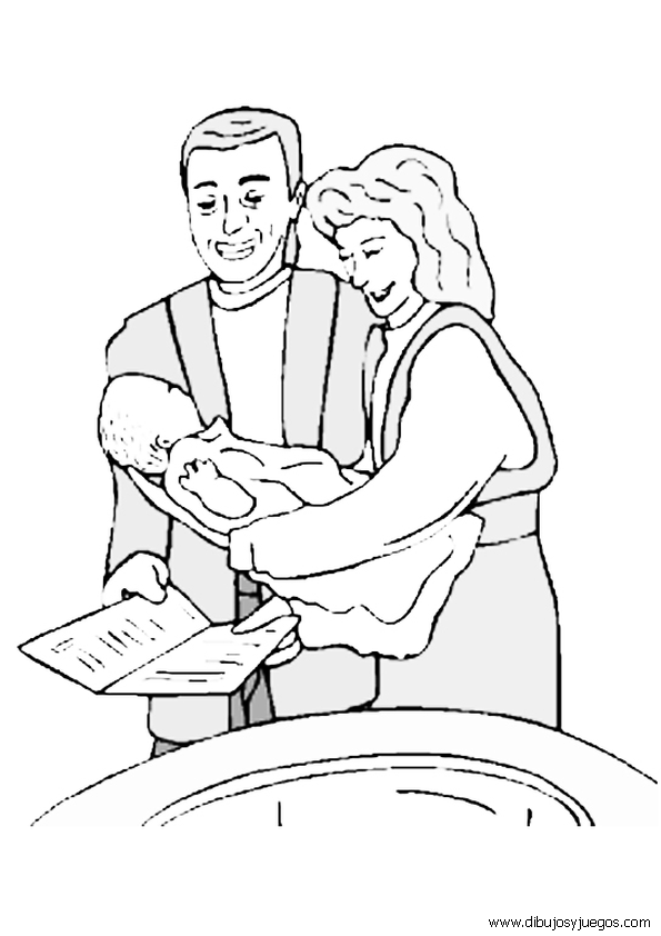 dibujo-de-bautismo-007 | Dibujos y juegos, para pintar y colorear