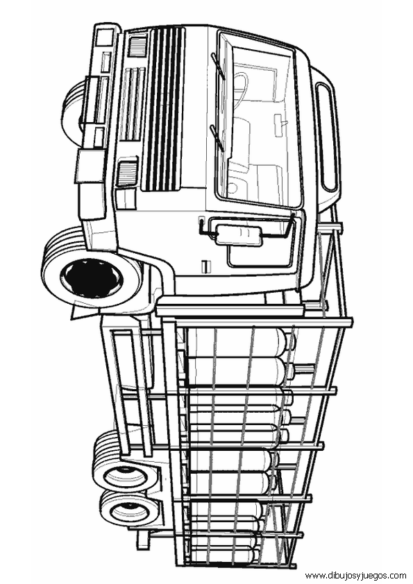 dibujo-de-camion-para-colorear-020 | Dibujos y juegos, para pintar ...