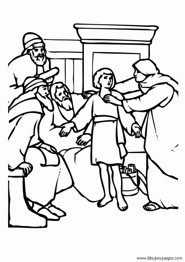 dibujo-de-la-biblia-126-la-presentacion-en-el-templo | Dibujos y ...