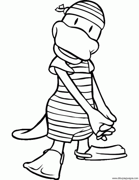 dibujo-de-ornitorrinco-003 | Dibujos y juegos, para pintar y colorear