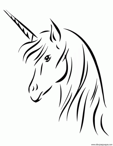 dibujo-de-unicornio-031 | Dibujos y juegos, para pintar y colorear