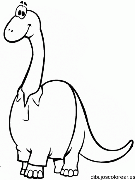 Dibujo de un dinosaurio con camisa | Dibujos para Colorear