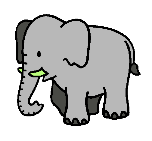 Dibujo de Elefante bebe pintado por Elefante en Dibujos.net el día ...