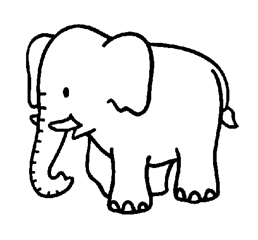 Dibujo de Elefante bebe pintado por Mindrax en Dibujos.net el día ...