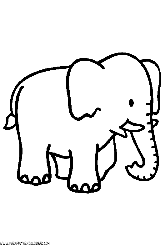 Un dibujo de un elefante - Imagui