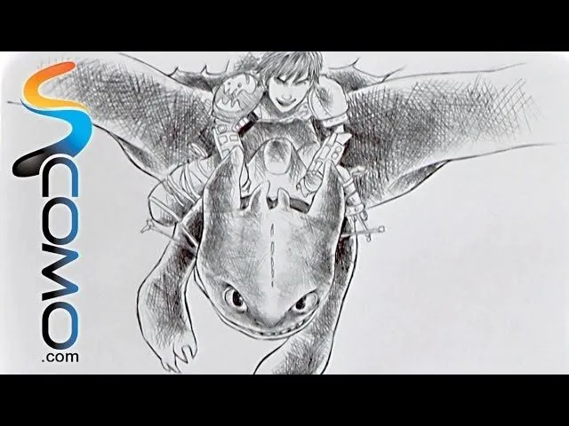 Dibujo de cómo entrenar a tu dragón - YouTube