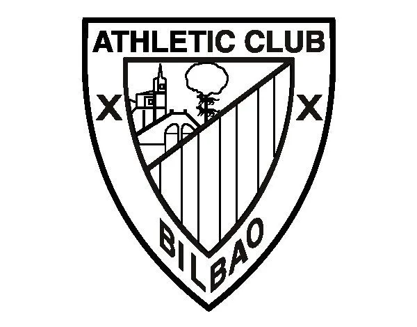 Dibujo de Escudo del Athletic Club de Bilbao para Colorear ...