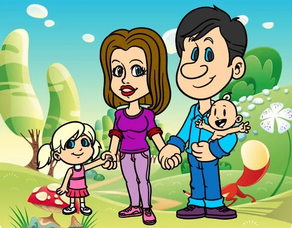 Dibujo de la familia perfecta pintado por Taniluis en Dibujos.net ...