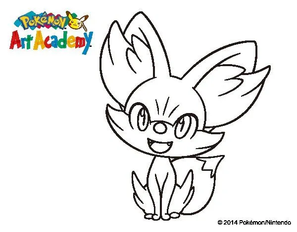 Dibujo de Fennekin para Colorear - Dibujos.net