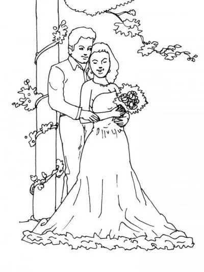 Dibujo de Fotos de boda. Dibujo para colorear de Fotos de boda ...