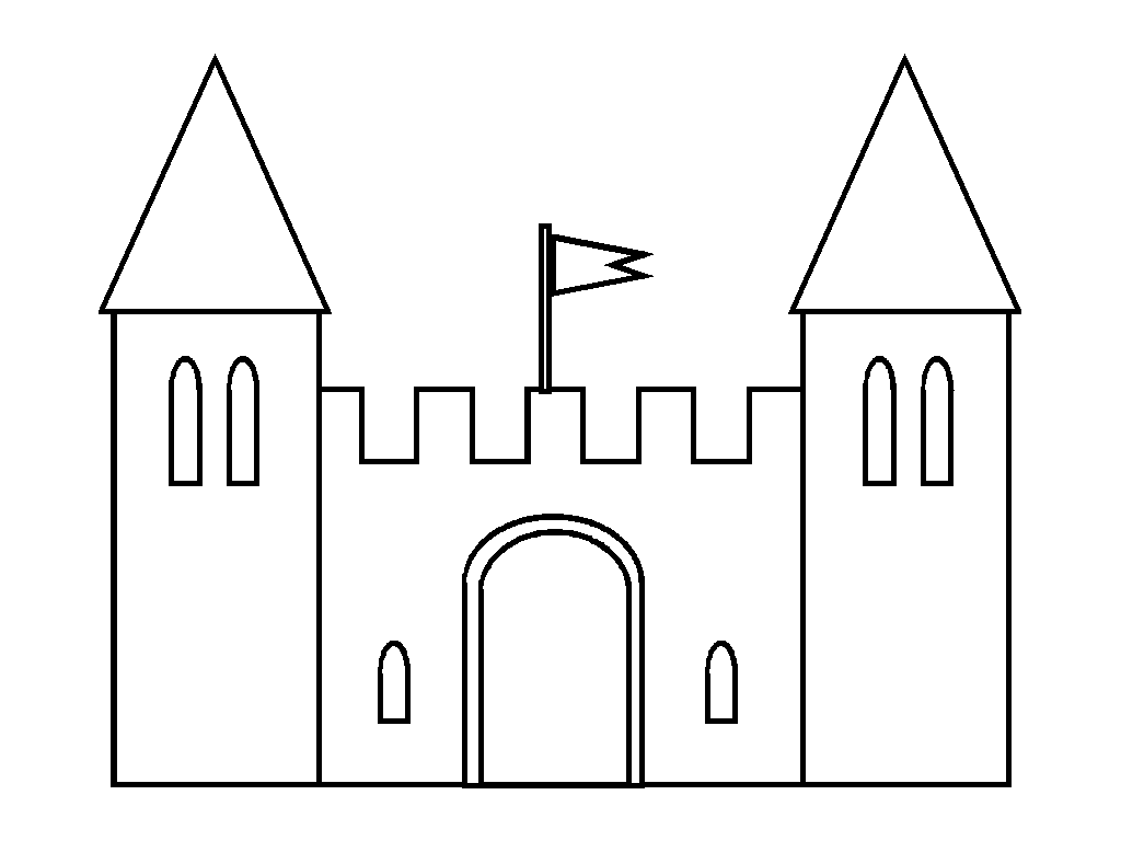 Dibujo de Frente de Castillo para colorear