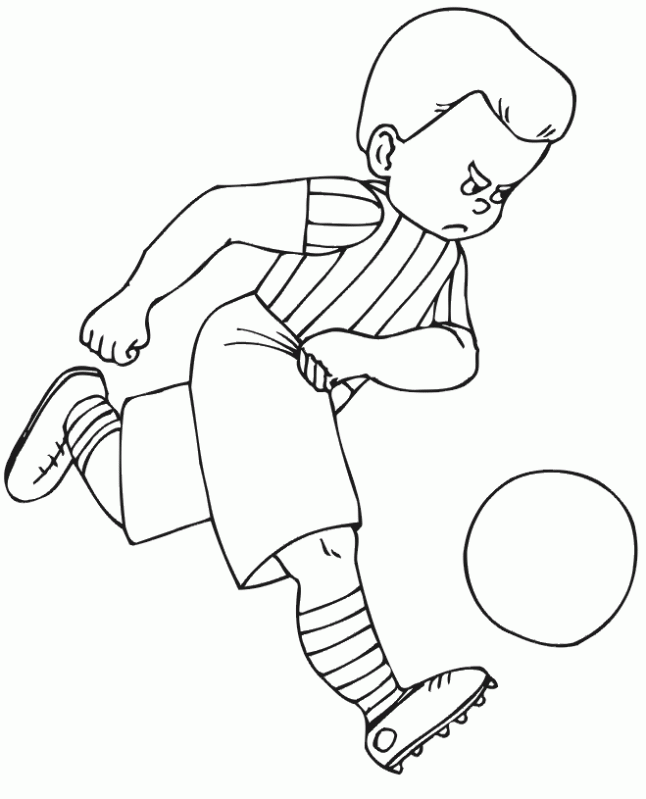 Dibujo de Fútbol para colorear. Dibujos infantiles de Fútbol. Colorear  Fútbol.