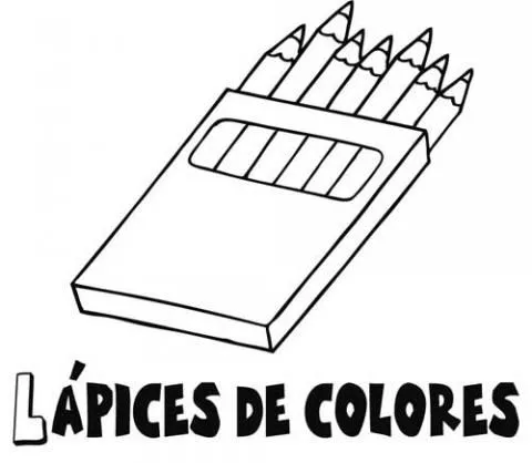 Dibujos de Lápices de colores para colorear