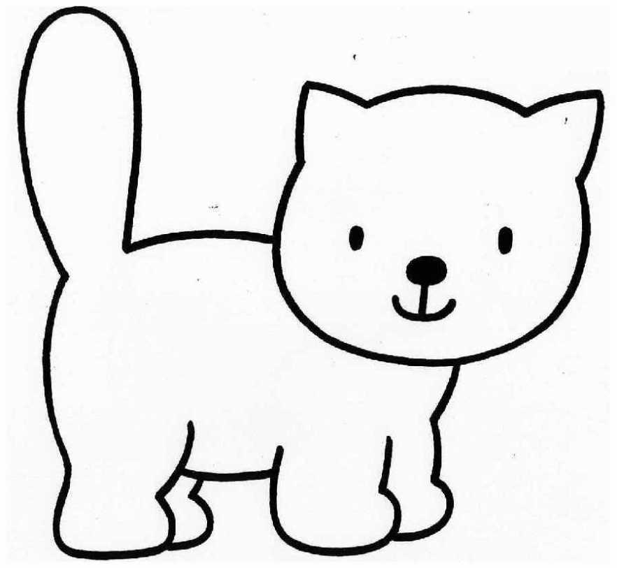 Dibujo De Gatos Infantil Para Colorear Pictures