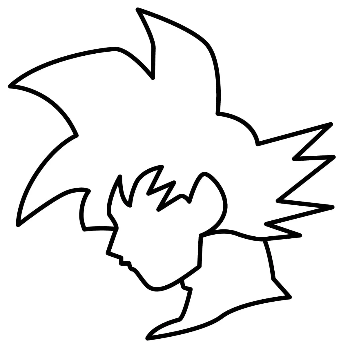 Dibujo de goku para colorear e imprimir - Dibujos y colores