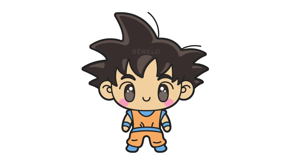 Dibujo de Goku fácil